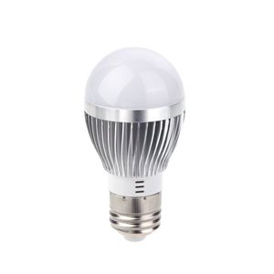 LED Lamba E27 IC 3 W 5 W 7 W 9 W 12 W 15 W 85 V-265 V Işıkları Ampul Işık Aydınlatma Yüksek Gümüş Metal
