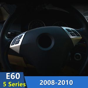Chrome Styling рулевое колесо Кнопка декоративная блесток для BMW 5 серии E60 2008-10 Автомобильные аксессуары Обложка накладки