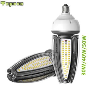Topoch LED Mısır Ampul Lambası 100-277 V 50 W 30 W 40 W 120LM / W Gölgelik Bay Bahçe Kare Fikstür Için E27 E40 HID CFL Değiştirme