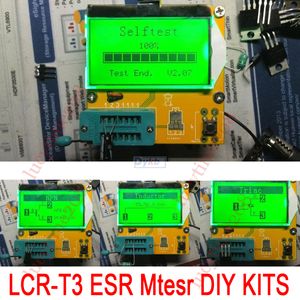 Бесплатная доставка DIY комплекты LCR-T3 Mega328 транзистор тестер диод Триод конденсатор + индуктивность + резистор + SCR LCR ESR метр MOS / PNP / NPN