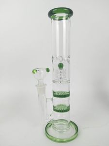 verde 26 cm di altezza 14 mm dimensioni del giunto bong in vetro tubo dell'acqua in vetro piattaforma petrolifera