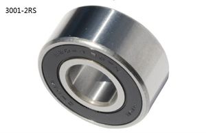 10pcs high speed 3001-2RS 12x28x12 double row angular contact ball bearing 12*28*12 mm