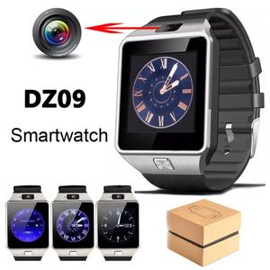 DZ09 Akıllı İzle GT08 Watches Wristband Android Watch Smart Sim Akıllı GSM Cep Telefonu Uyku Durumu Perakende Paketi ile Akıllı Saat