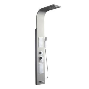 One-Piece 304 Bathroom Stainless steel Shower screen shower Panel set non isothermal shower column massage hot and cold faucet washing body