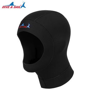 3mm Neoprene Scuba Diving Caps Accessories Snorkeling Hat Underwater deep Keeping Warm Tie bound hair Heat Caps Preservation Sunscreen