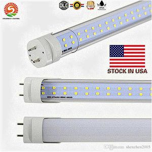 ABD + Entegre 4ft LED T8 Tüpler Işık 18W 22W 28W Çift Sıralar T8 Normal tüp AC 110-240V UL FCC'yi değiştirin