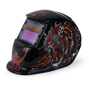 Tiger Pattern Solar Power Welding Helmet