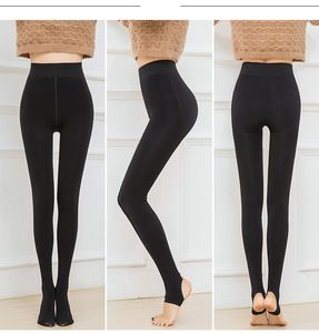 Free Size Leggings For Women Slim Fit Women Fleece Thick Winter Warm High Stretch Waist Leggings Skinny Pants