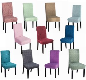 Sandalye Kapak Spandex Mutfak Slipcover Çıkarılabilir Anti-kirli Koltuk Örtüsü Ziyafet Düğün Yemeği Restoran için Çok Renkler