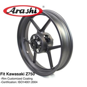 Ободы передних колес Arashi для Kawasaki Z750 2009 2010 2011 2011 2011 Z 750 аксессуары мотоцикла CNC алюминий ER6N Ninja ZX-10R Z800 Z1000SX