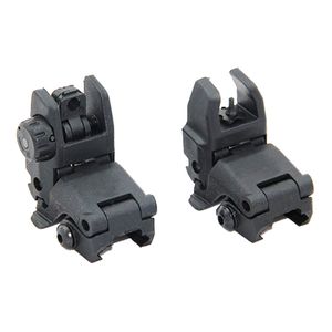 Tactical M4 AR15 AR-15 Front and Rear Flip Up Sight Rapid Transition Backup Folding Sight for Picatinny Rail