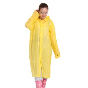 Moda uzun bölümler Su Geçirmez Erkekler ve kadınlar Yağmurluklar Açık Seyahat Turu Rainwear PVC kalınlaşma Yağmur panço