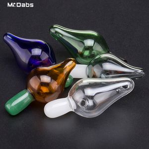 22 мм Цветной кварцевый Banger Bubble Carb Cap Cap Caper Аксессуары для курения Terp Pearl Ball Quartz Thermal Banger Nails Dabber Glass Bongs Dab Oil