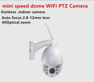 4 inç Açık 3G 4G SIM Kart Dome PTZ IP Kamera PTZ HD 1080 P 4X Zoom Hareket Algılama SD Kart Gece IR CCTV Camara Hız Dome Kamera