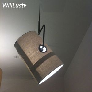 moderno pendant Fork lâmpada suspensa luz 360 graus estudo rotativo escritório loja de casa restaurante quarto de hotel cabeceira iluminação suspensão luz