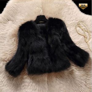 Factory OEM luxury natural women authentic real  fur coat