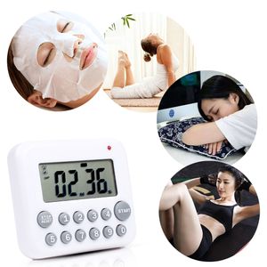 Digital Kitchen Timer Countdown Cooking Timer with Magnet Back&Clip Loud Alarm Big Digits Readout Quickly for Games Sports Exercise Grey