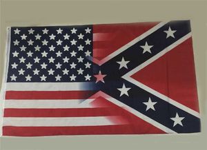 Nuova bandiera americana da 90 * 150 cm con bandiera confederata ribelle della guerra civile nuovo stile vendita calda bandiera 3x5 piedi 30 pezzi DHL