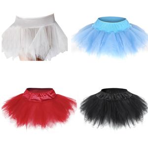 Meshlace Decoração Multilayer Sexy Micro Mini Tutu Saias Faldas Saia Cortes Showgirl Dance Skirt S-6XL