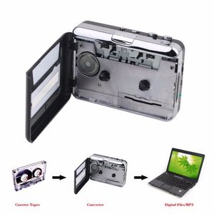 1pcs Portable USB Cassette Tape to MP3 PC Converter Capture Stereo Audio Music Player (Color: Silver)