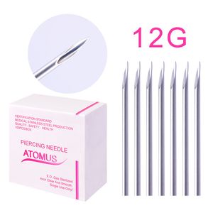 100pcs/lot Sterile Disposable Medical Grade Body Piercing Needle 12G for Tool Kit Ear Nose Navel