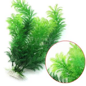 Fish tank Decoration Green Artificial Plastic Plant Grass Ornament Decor Accessories Underwater Fish Aquarium Landscape Decorative Plants