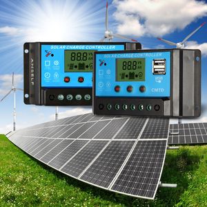 10A 12.6V LCD Solar Charge Controller PWM Charging Regulator for Solar Panel Lithium Battery Lamp Overload Protection