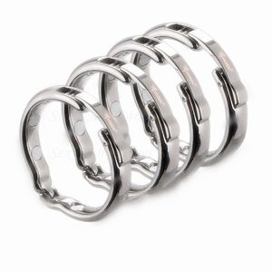 4 Boyutu Seçin Cockrings Glans Penis Yüzük Erkek Manyetik Fizyoterapi Metal V Tipi Sünnet Ereksiyon Cock Yüzükler Seks Oyuncakları