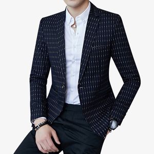 Dot Striped Blazers Mens Slim Fit Blazer Slim Business Casual Male Stylish Spring Autumn Korean version Suit Jacket D18101001
