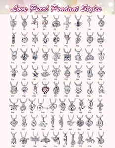 Mix 500 Style 18K Позолоченные жемчужные клетки Подвески Устричные медальоны DIY Wish Love Подвеска Ожерелья Леди Девушка Хороший подарок