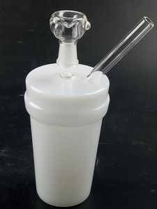 Custom Cust Cup Cup Recycler 21 см. Dab Rig Bong Water Tipes 14,4 мм мужские кальяны вниз повальника стакана Beags Bongs Bongs