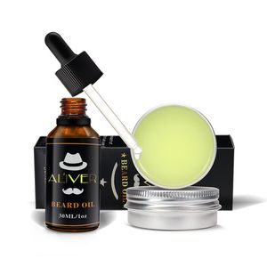 ALIVER Natural Organic Beard Oil Beard Wax Bálsamo Produtos para o Cabelo Condicionador Leave-In para Hidratar Suavemente Cuidados com a Saúde da Barba