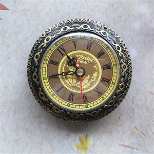 Venda quente diâmetro 92mm ouro quartzo inserir acessórios de peças de relógio para relógio de parede mecanismo diy mesa relógio