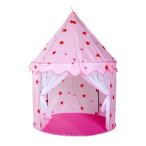 Taşınabilir çocuk açık oyuncaklar Prenses Kale teepee çadır Katlanır Oyun Evi Çocuk Oyun Oynamak için Xmas Hediye Fabrika Fiyat Sipariş Satış Ücretsiz Gemi
