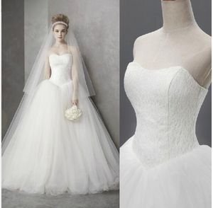 Кружева возлюбленный с плеча без рукавов белый атлас свадьбы свадебное платье свадебное платье
