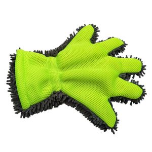 Car Wash Gloves Fine Wool Chenille Finger Gloves Microfiber Car Wash Glove Cleaning Mitt Washing Brush Cloth Car Cleaning Tools
