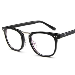 Moda armação de óculos quadrado masculino 2022 de alta qualidade prescrição olho óptico rebite armação de óculos retrô feminino óculos de óculos