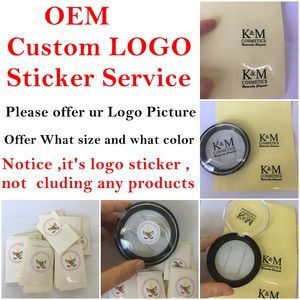 OEM Custom logo sticker service for custom's have own brand package like 3D mink eyelashe magnetic eyelashes and hair remover 's retail box