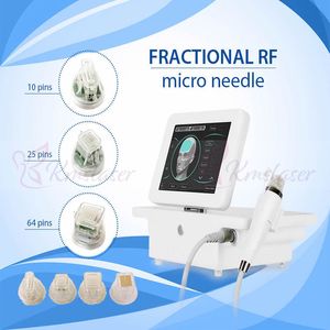 Microneedle 64pins 10pins 25pins 25pins Gold RF Micro Needling Freacionário Frequência Microneedling Skin Rejuvenescimento Face Levantando Máquina