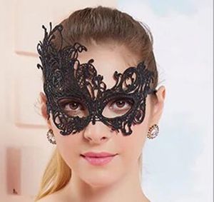 Women's Sexy Lace Mask Masquerade Half Face Costume for Halloween, Christmas, Birthday Parties - Black Bauta Mask