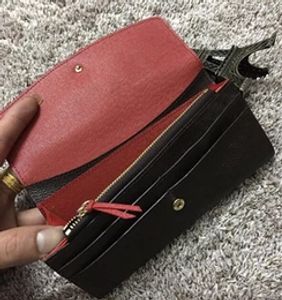 Mulheres carteiras bolsas bolsas de embreagem carteiras de couro suporte de cartão com caixa