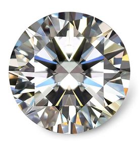 0,1 ct ~ 8,0 ct (3,0 mm ~ 13,0 mm) D/F Farbe VVS runder Brillantschliff-Moissanit mit Zertifikat, positiver loser Diamant