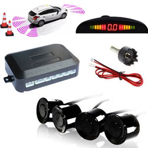 Nuovo DC12V LED BIBIBI Parcheggio auto 4 Sensori Auto Car Reverse Backup Kit sistema radar cicalino posteriore Allarme sonoro