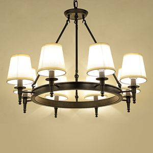 Pendant Lamps American Country lights wrought iron restaurant lighting Simple Dining Bedroom Study Room