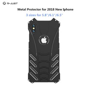 Чехлы для телефонов R-JUST для Iphone 15 14 11 12 13 Pro MAX XS XR, металлические алюминиевые противоударные чехлы, противоударные, противоударные