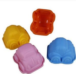 stampi per muffin per stampi per dolci in silicone a forma di piccola auto all'ingrosso per baby shower