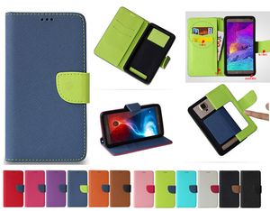 Casos de carteira universal de 3,5 a 6,9 polegadas PU Flip Leather Case de crédito TPU Capa para iPhone Samsung OnePlus Xiaomi