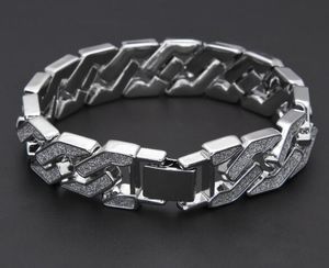 Новые мужские роскошные имитация Алмаз мода браслеты браслеты высокое качество позолоченные со льдом Майами кубинский браслет хип-хоп