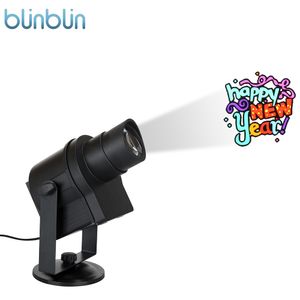 blinblin SHOW Spotlight Lamp Waterproof Rotating LED Projector Lights 6 Pattern Slide Garden Lamp For Christmas Holiday Party Decor