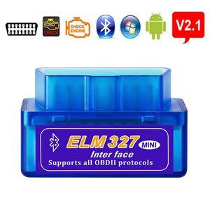 ELM327 Auto Reader Diagnostic Strumento Bluetooth Scanner V5.1 OBD2 II Automotive ELM 327 BT Adattatore Auto Scaner